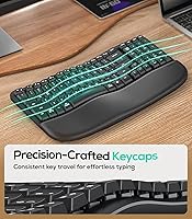 Nulea RT08 Wave Keys Wireless Ergonomic Keyboard — image 3