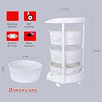 dbest products Octopus 360 3-Tier Rolling Cart — image 2