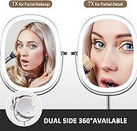 EAPUDUN 9″ Lighted Makeup Mirror with 7X Magnification — image 4