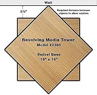 Venture Horizon Revolving Media Tower 600 Walnut — image 3