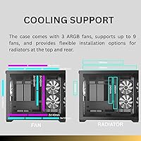 GAMDIAS AURA GC10M ARGB Micro-ATX Tower Case — image 4