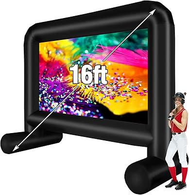 AZXRHWYGS 16 Feet Inflatable Movie Screen