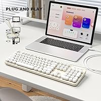 Atelus USB Wired Retro Typewriter Keyboard — image 3