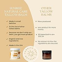 Sunrise Natural Care Unwhipped Honey and Tallow Balm – 4oz Frankincense — image 6