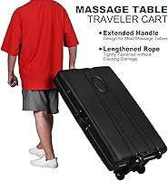 Masajeo Portable Massage Table Cart with Wheels — image 2