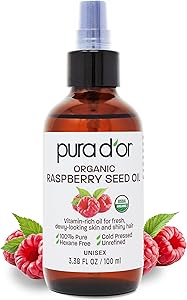 PURA D'OR Organic Raspberry Seed Oil 3.38oz Review