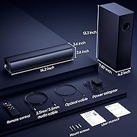 Saiyin Soundbar DS6341 with 4″ Subwoofer — image 3