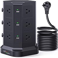 KOOSLA Surge Protector Power Strip Tower 16.4 FT — image 1