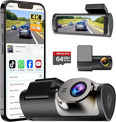 DARGYUNCEN M7 Dash Cam 4K Front & 1080P Rear