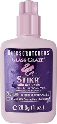 Backscratchers Glass Glaze Stikr Resin Nail Adhesive