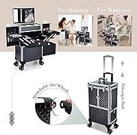 Adazzo Professional Makeup Artist Rolling Train Case — image 5