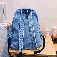 Light Wash Denim Jean Backpack for Women & Men — image 6