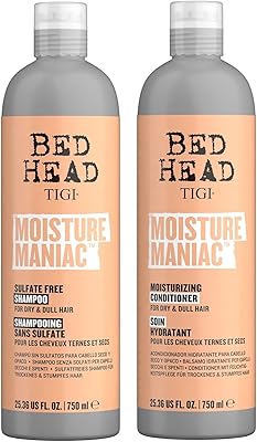 TIGI Bed Head Moisture Maniac Shampoo and Conditioner Set, 25.36 fl oz, 2 Pack