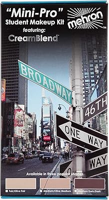 Mehron Makeup Mini-Pro Student Makeup Kit (Medium/Olive)