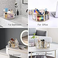 Hipiwe 360 Degree Rotating Glass Makeup Organizer — image 3