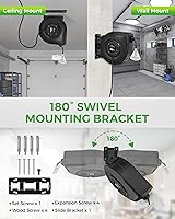 WILAWELS Retractable Extension Cord Reel 60FT 12AWG — image 3