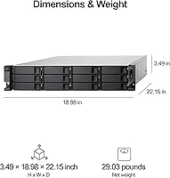 QNAP TL-R1200C-RP 12-Bay Rackmount JBOD Storage Enclosure — image 3