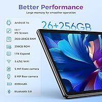 PYNAREL TB02 Android Tablet with Keyboard, 26GB RAM, 256GB Storage — image 2