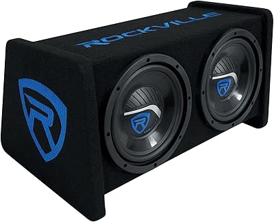 Rockville RV208P Dual 8″ Subwoofer in Vented Enclosure