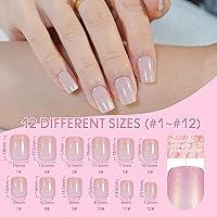 Jofay Fashion Chrome French Tip Press on Nails Set F — image 6