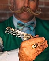 Death Grip Steel Metal Handcrafted Wood Handle Hair Comb — image 3