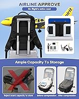 WONHOX Travel Vacuum Storage Backpack with Air Pump — image 5