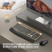 GAMCATZ Ergonomic Wireless Keyboard and Mouse Combo — image 5