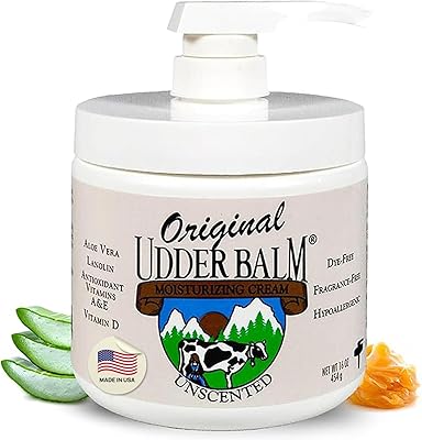 Original Udder Balm Unscented Pump Jar 16 Fl Oz