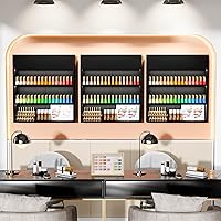 OmySalon 32-Inch 3-Tier LED Nail Polish Organizer Shelf — image 2