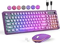 BAIHUAFRU Wireless Backlit Keyboard and RGB Mouse Combo — image 8
