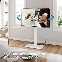 FITUEYES Floor Swivel TV Stand with Power Outlet for 32-65 Inch TVs — image 4