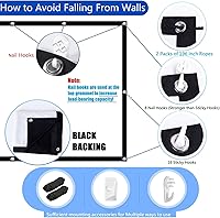 VERCORKIN 84-inch Outdoor/Indoor Projector Screen — image 3