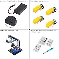 LAFVIN Smart Robot Car 2WD Chassis Kit with Ultrasonic Module R3 Board — image 2