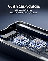 Inateck FE2029 40Gbps M.2 NVMe SSD Aluminum Enclosure 8TB — image 3