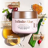 InfiniteAloe Complete Skin Care Aloe Vera Cream 8oz & 0.5oz Travel Jar — image 2