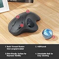 Nulea M501 Wireless Trackball Mouse — image 7