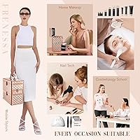 Makeup Train Case Rose Gold with Mirror and Drawer — image 5