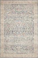 Loloi Hathaway Collection HTH-02 Area Rug, Denim/Multi 5' x 7'6″ — image 3