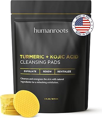 Humanroots Turmeric Kojic Acid Cleansing Pads (30 pads)