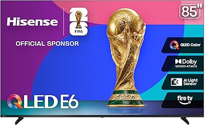 Hisense 85″ E6 Cinema Series QLED 4K UHD Smart Fire TV