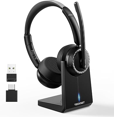 TECKNET TK-HS016 Wireless Headset with Mic