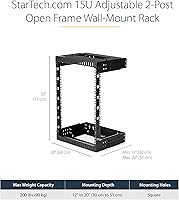 StarTech 2-Post 15U Wall Mount Network Rack — image 2