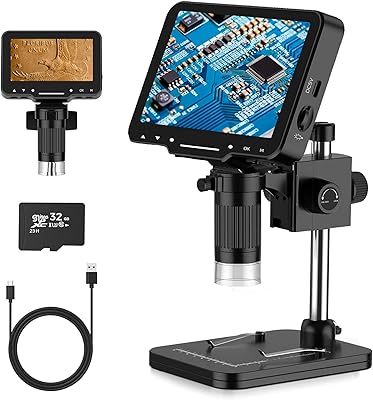 PalliPartners LCD Digital Microscope 10MP 50X-1000X Magnification