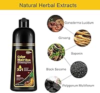 Lymznus Instant Coffee Hair Dye Shampoo 3 In 1, Coffee Brown 500mL — image 5