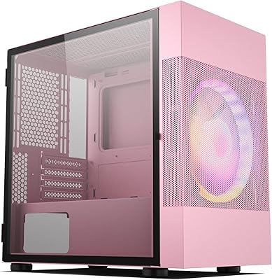 Vetroo M01 Pink Gaming PC Case