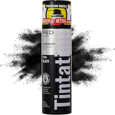 RED by Kiss Tintation Temporary Hair Color Spray 11.5oz - Black