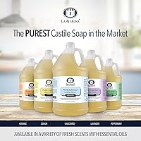 La Almona Pure Castile Liquid Soap Unscented 1 Gallon — image 3