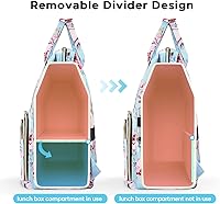 Kaome 15.6 Inch Laptop Backpack with Insulated Lunch Bag — image 3