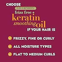 OGX Frizz-Free + Keratin Smoothing Oil Shampoo 25.4 fl oz — image 3