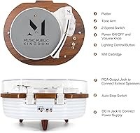 M MUSIC PUBLIC KINGDOM Vinyl Record Player — image 8
